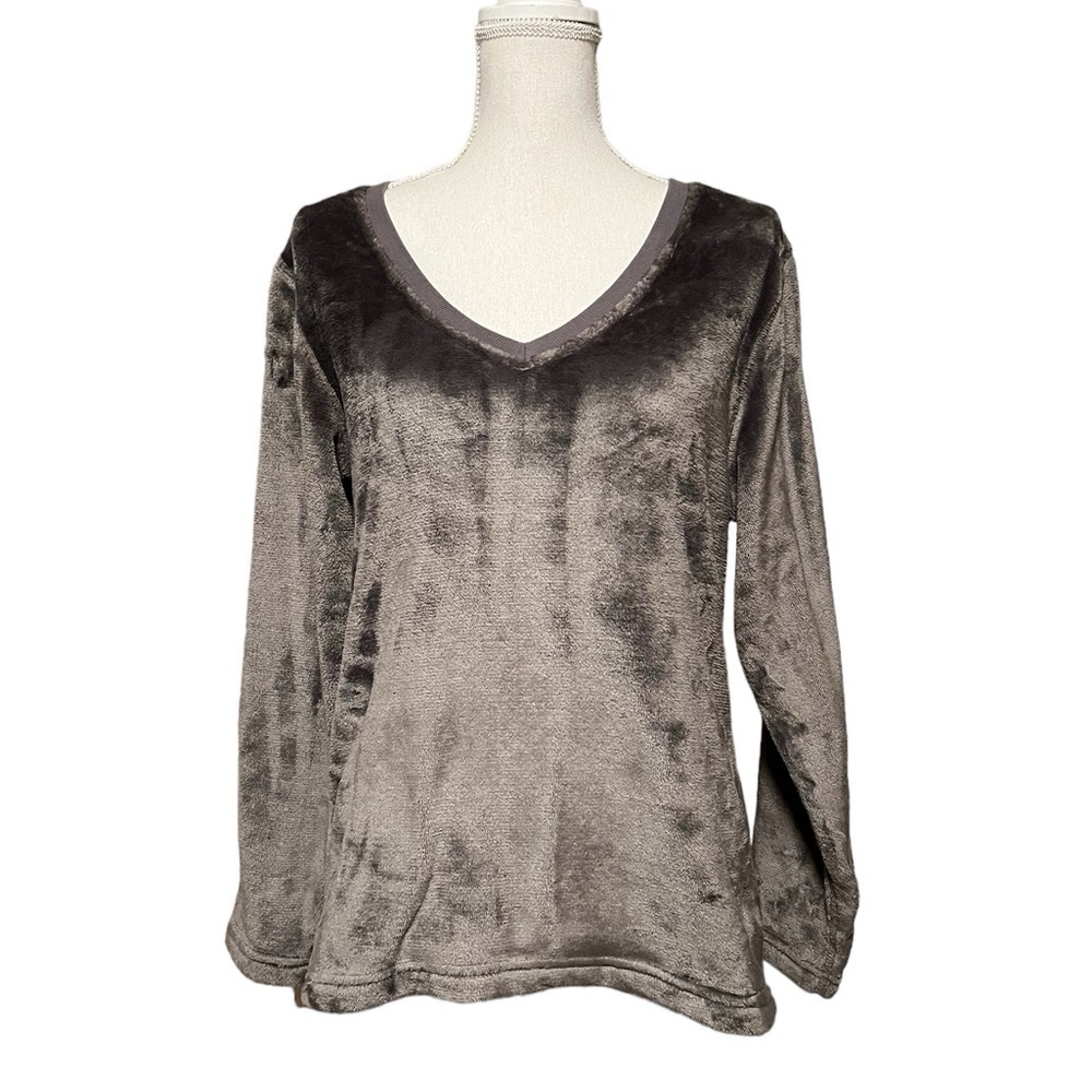 UGG WOMENS GRAY PULLOVER LONG SLEEVE LOUNGE TOP SIZE MEDIUM